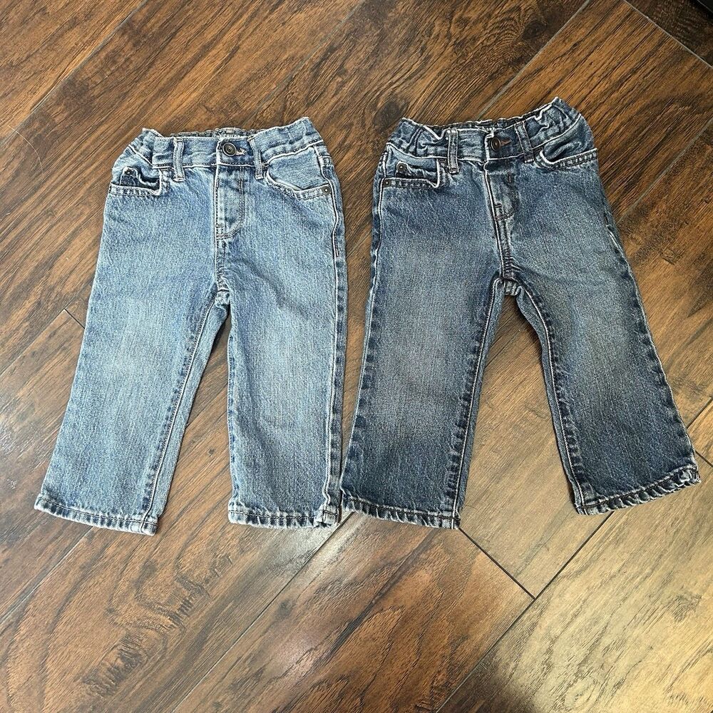 Lot of 2 Toddler Boys Jeans 18-24M Children's Place Adj Waist